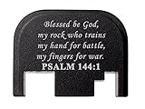 NDZ Performance Back Plate for Glock 17 17L 19 21 22 23 24 26 27 29 30 31 32 33 34 35 36 37 38 39 40 41 Gen 1-4 Bible Psalm 144:1