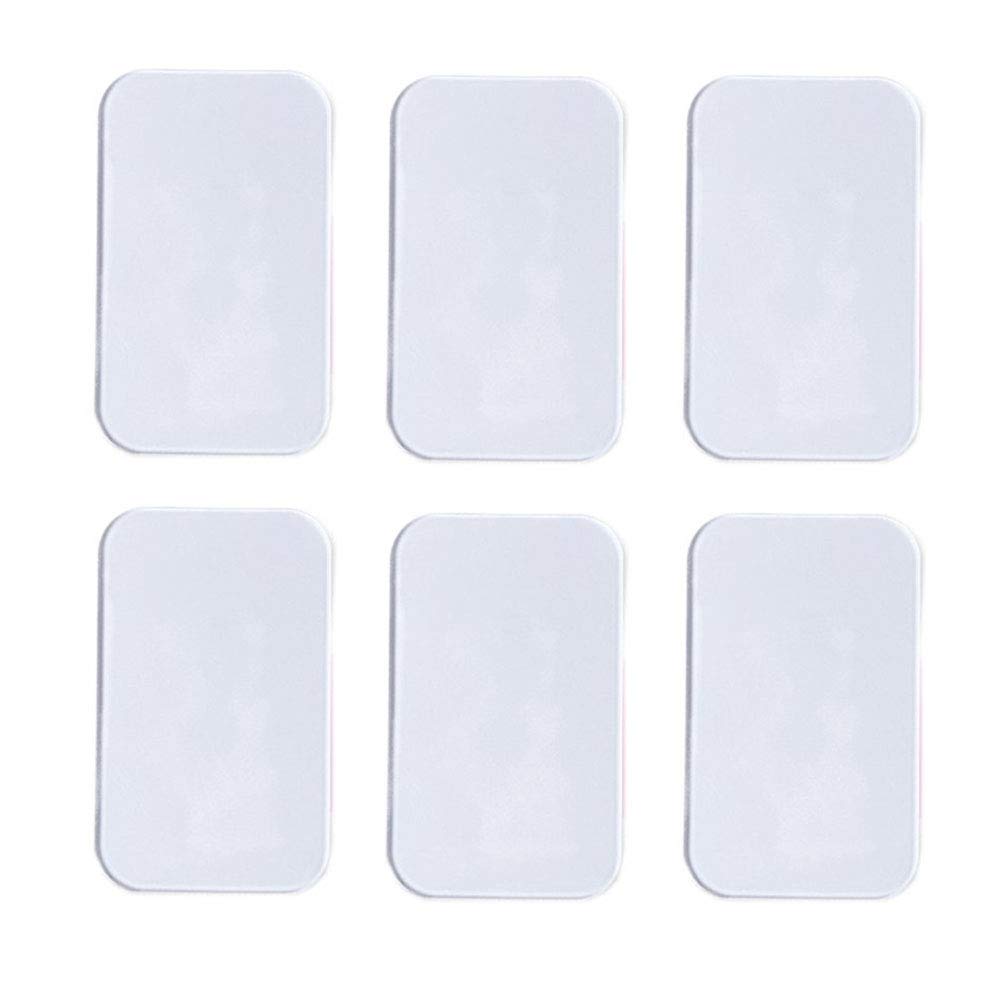 6Pcs Clear Rectangle Silicone False Eyelash Holder Pads Eyelash Extension Pad Silicone Pallet for Loose Lash Eyelash Extension Beauty Tools