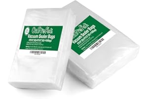 O2frepak 100 Count Vacuum Sealer Bags 50 of Each Size 50 Pint 6"X10"and 50 Quart 8"X12"BPA Free Sous Vide Seal a Meal Commercial Grade Vaccume Seal Pre-Cut Combo Pack Bag