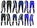 Men's Skinny Soccer Pants Training Sweat Sport Gym Athletic Tight Fit (M, NAVY/WHITE)