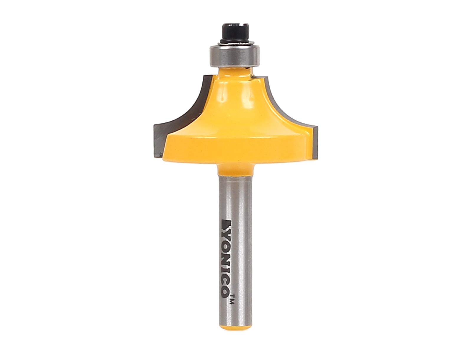 Yonico 13174q - Round Over Edge Forming Router Bit, Radius: 3/8" - 1/4" Shank