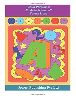 Amazoncom Color Por Carta Alfabeto Número Y Forma Libro