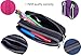 Pencil Case, Large Capacity Pencil Cases Pencil Bag with Two Compartments (Black)