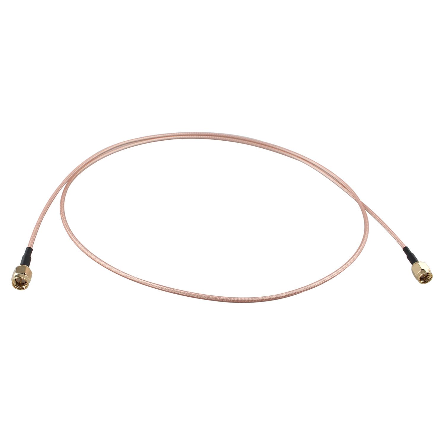 Futheda SMA Male to SMA Male Antenna Extension Cable RG316 Coaxial Jumper Cable 1m/3 feet for RTL-SDR USB Dongle ADS-B Receiver Ham Radio VNA Vector Network Analyzer RF Signal Generator — image 1
