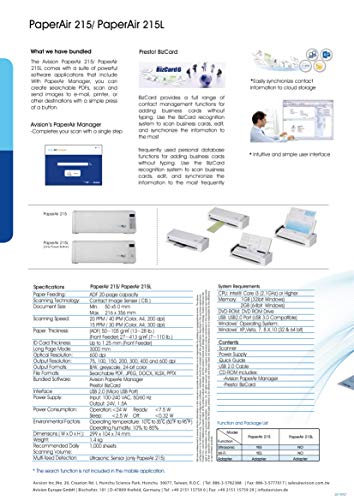 4 Avision+PaperAir+215L+Portable+Business