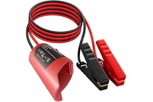 RUNGALVANYX Jumper Cable Clamps Compatible with Mil.waukee 12V Battery, Silicone wire 2FT 8AWG Cable,12V Battery Jumper Starter for Cars Light Trucks Car Jump Starting Using Tool