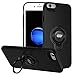 ICONFLANG for iPhone 6s / iPhone 6 Case with Ring Holder Kickstand Function, 360 Degree Rotating Ring Holder Grip Case Ultra Slim Thin Hard Cover for iPhone 6s / 6(4.7inch) (Black)