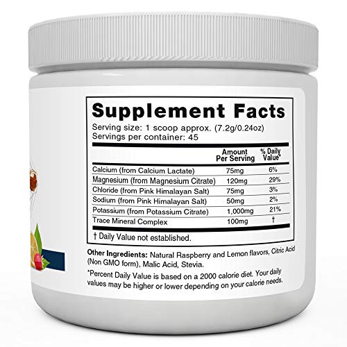 Dr. Berg's Electrolyte Sports Drink Potassium Supplement High Energy