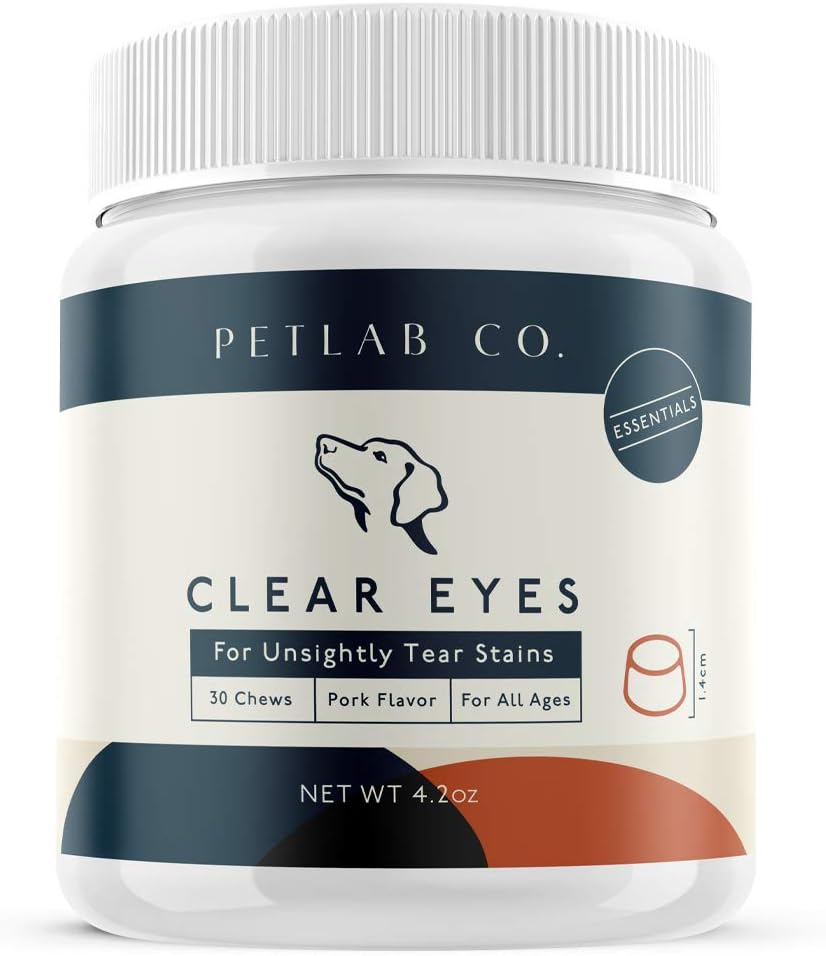 Petlab Co. Clear Eyes Chews for Dogs No More Tear Stains Natural