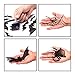 TMCCE 107 Piece Halloween Party Decorations Black Bats Spiders Glass Window Clings Decals Stickers for Halloween Party Supplies Favor