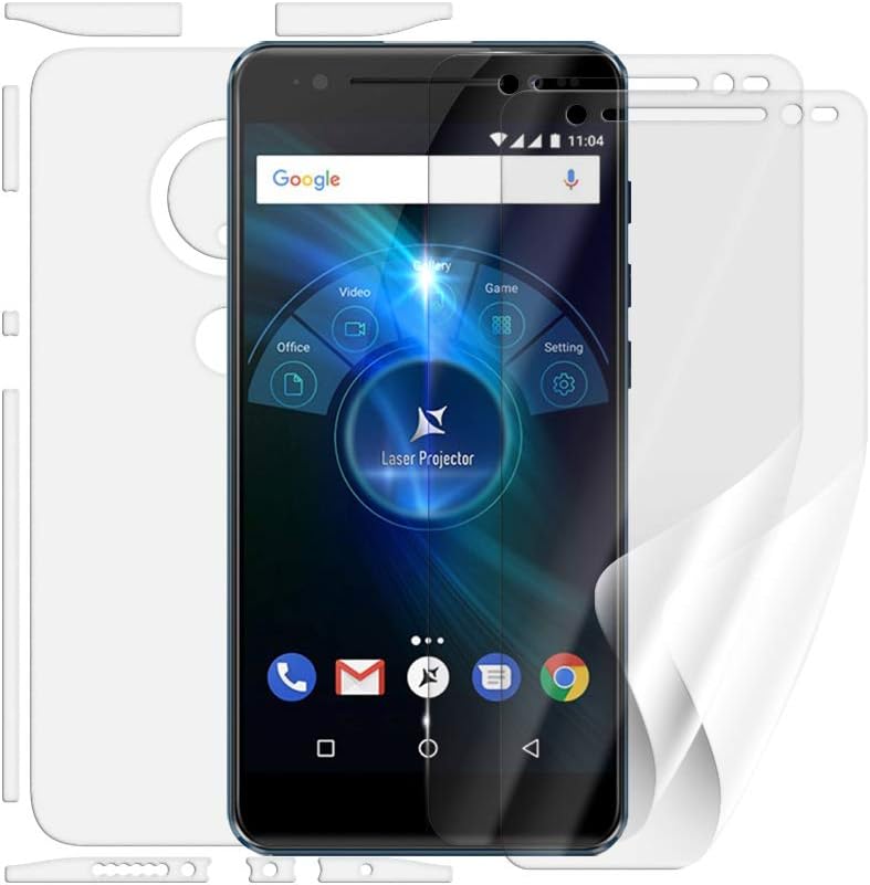 SCREENSHIELD Screen Shield Screen Protector for ALLVIEW X4 Soul Vision [Pack of 3, 2 Versions] - Full Coverage of The Display and Back When Used with or Without Mobile Phone case - No Tempered Glass