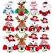 12 PCS Christmas Ornaments Bells Decorations, Hanging Ornaments Bells Christmas Tree Door Party Supplies, Snowman/Old Man/Bear/Elk