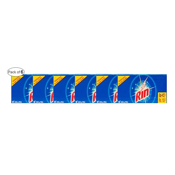 RIN DETERGENT BAR (250G APPROX.) (PACK OF 6)