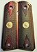 Colt 1911 Grips Checkered Rosewood Double Diamond With Colt Gold Medallions