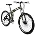 Kingttu KTG6 Mountain Bike 21 Speed 26 Inches Dual Suspension Folding Mountain Bike Army Greenthumb 1