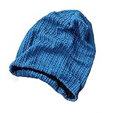 Boy Girl Fashion Trendy Baby Toddler Child Hat Knit Beanie Warm Winter Cap (Blue)