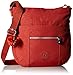 Kipling Bailey Solid Hobo Crossbody Bag, red Rust
