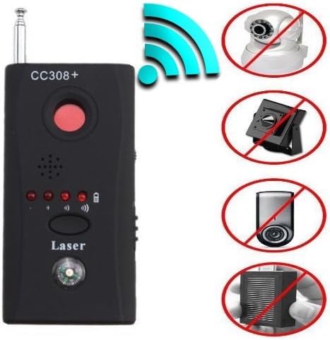 rfmotion Rf Detector - Camera Detector - Bug Detector - Security Camera Detector - Anti-Spy Hidden Camera Laser - Spy Camera Detector - Hidden Camera Detector - Hidden Camera Laser Lens GSM Finder by