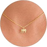 VRIUA Gold Necklace for Women – 14K Gold Plated Fish, Bee, Turtle, Cat, Sea Turtle, Snake, Dragon, Dragonfly, Elephant, Horse, Conch and Seahorse Pendant Necklace Trendy Jewelry