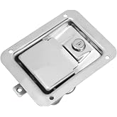 Toolbox Latch Flush Mount Locking Paddle Latch with 2 Keys for Trailer Truck Electric Cabinet
