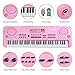 Piano Keyboard for 2-6 year old Girls, 2018 Improved Version 61 Key Portable Electronic Piano Keyboard Music Piano Toys with Microphone 2 3 4-6 Year Old Girl Gifts Christmas Gifts Pink
