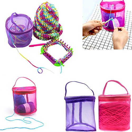 image for Ball Wool Storage Bag ,Vanvler Zipper Mesh Bag Lightweight Portable Ya