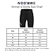 NOOYME Women's Bike Shorts for Cycling with 3D Padded Classic Black Women Cycling Shorts (Black, Large)