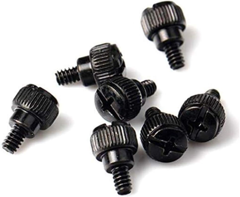 RTing 50pcs Desktop PC Computer Building Case Cover Thumb Straight Twist Screws 6#-32x5 M3.5 (50pcs)