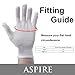Aspire 12 Pairs Thicken Cotton Jewelry Work Glove-White-Small
