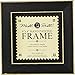 Mill Hill Wooden Frame, 6 by 6-Inch, Matte Black