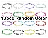 LEFINIS Stretchable Gothic Tattoo Choker Hippy Elastic Pendant Necklace 10pcs Set