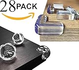 SKYLA HOMES - Clear Corner Protectors (28-Mix-Pack) | High Resistant Adhesive Gel | Best Baby Proof Corner Guards | Stop Child Head Injuries | Tables, Furniture & Sharp Corners Baby Proofing