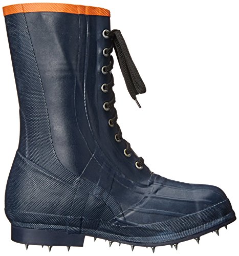 Viking Footwear Spiked Forester Caulk Boot, Black/Orange, 9 M US
