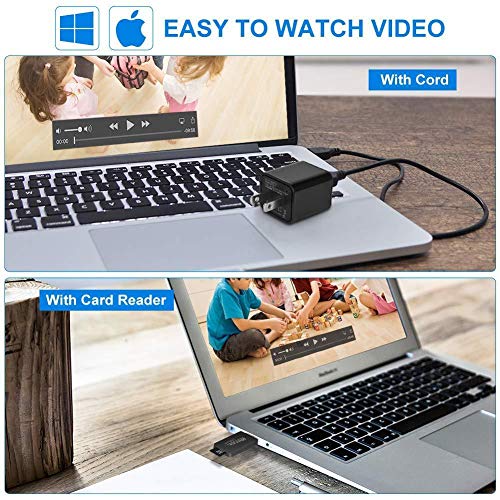 ETbotu HD 1080P Camera USB Wall Charger Adapter Video Recorder Security Camera with Card Reader - Thumbnail 6