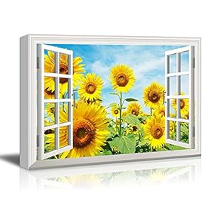 Window into a Sunflower Field