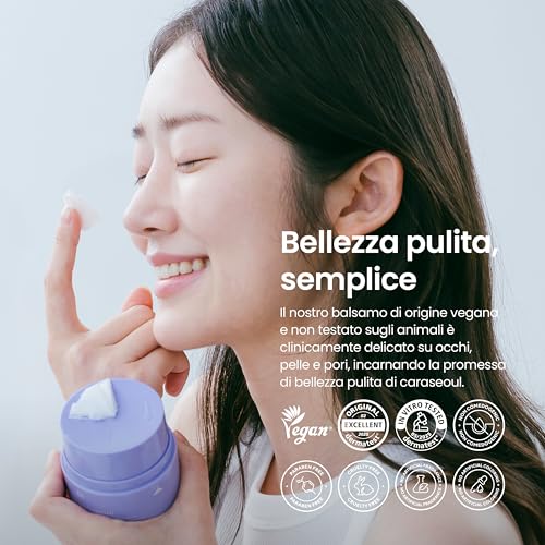 caraseoul Gentle Grinding Butter Makeup Remover - Korean Face Cleanser, BHA Salicylic Acid & Bakuchiol, Waterproof Makeup Remover Hygienic, Vegan [Gentle on Eyes and Sensitive Skin] (50ml)
