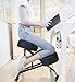 Sleekform Adjustable Seat Angle and Height Kneeling Chair, Ergonomic Posture Stool Chairs for Office and Home - Thick Comfortable Cushions, Wheels