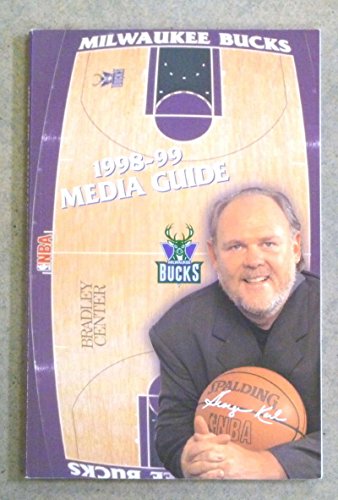 MILWAUKKE BUCKS NBA BASKETBALL MEDIA GUIDE - 1998 1999 - NEAR MINT