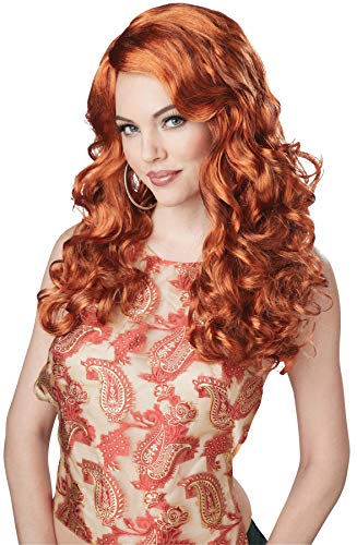 California Costumes Women's SHOCKWAVES Wig, Auburn, One Size