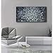 MyArton Textured Abstract Squares Canvas Wall Art Hand Painted Modern Silver Oil Painting for Decoration Ready to Hang 48x24inch