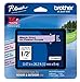 Brother P-touch 12mm (~1/2') Black on Pastel Purple Standard Laminated Tape - 26.2'. (8m) (TZeMQF31)