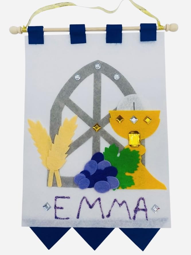 Photo 1 of Westmon Works First Communion Banner Kit for Girls or Boys Arts and Craft Do It Yourself Keepsake Set