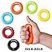 Best Hand Grip Strengthener Rings,A Forearm Wrist & Finger Exerciser,Life Time Warranty! Rock Climbing, Athletes & Musicians Stress Relief & Rehabilitation,Set of 3 Resistance Levels