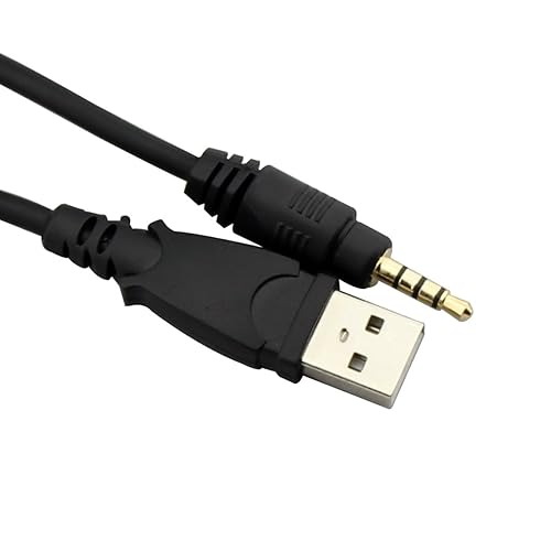 TOOGOO USB A Type to 3.5mm Jack Plug Audio Data Cable for MP3 Mp4