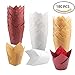 Aunifun 180 Pieces of Tulip Baking Paper Cups Cupcake Muffin Liners Pans Wrappers in 3 Colors, White, Natural, Brown