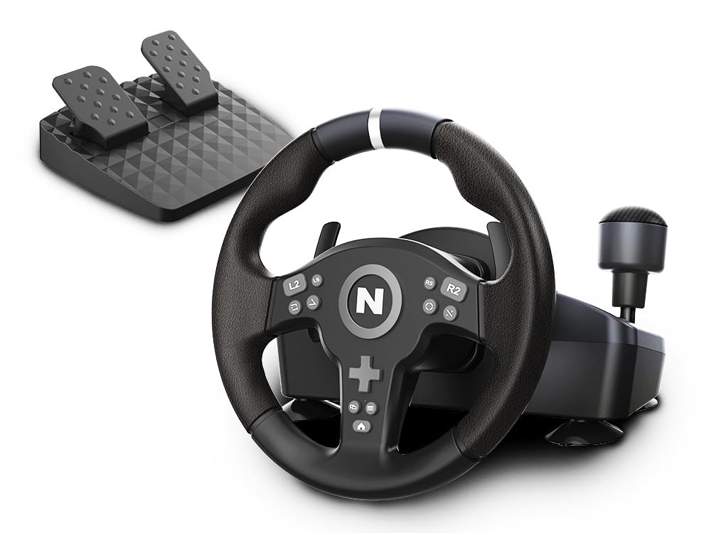 Nitho Drive Pro V200 Racing Wheel with Pedals and Shifter, 270° Gaming Steering Wheel for PC, PS4, Switch/Switch 2, Xbox Series X|S, Xbox One, for Car Race Sim Games