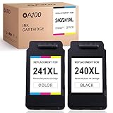 OA100 Remanufactured Ink Cartridges Replacement for Canon 240XL 241XL PG-240XL CL-241XL for PIXMA MG3620 TS5120 MX532 MG3520 MX472 MX432 (Black Tri-Color, 2-Pack)