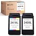 OA100 Remanufactured Ink Cartridges Replacement for Canon 240XL 241XL PG-240XL CL-241XL for PIXMA MG3620 TS5120 MX532 MG3520 MX472 MX432 (Black Tri-Color, 2-Pack)