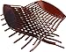 Mia Lockettes, New + Improved Unbreakable Interlocking Combs Jaw Clamp Hairstyling Tool Accessory | Brown | for Updos, French Twists, Women, Teens 1set