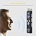 Digital Voice Recorder, 8GB Audio Recorder for Lectures Voice Activated Sound Recorder Dictaphone 5 AVR Levels High Fidelity PCM Dual Microphone, 48KHz Sampling, Record Subsection and Time Mark
